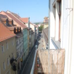 Blick vom Balkon