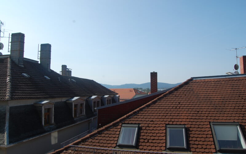 Blick vom Balkon